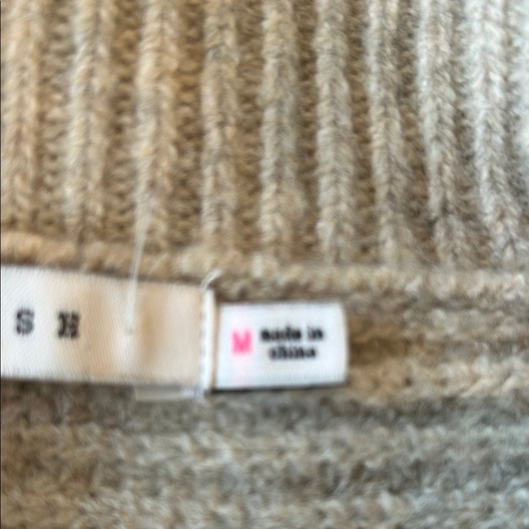 Lush Taupe V-Neck Sweater with Button Accents - Picture 9 of 10